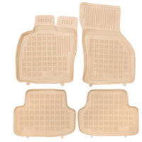 Gummi Fußmatten für Seat Leon III Beige