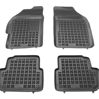 Gummi Fußmatten für Chevrolet Spark II Schwarz
