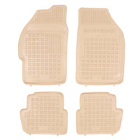 Gummi Fußmatten für Chevrolet Spark II Beige