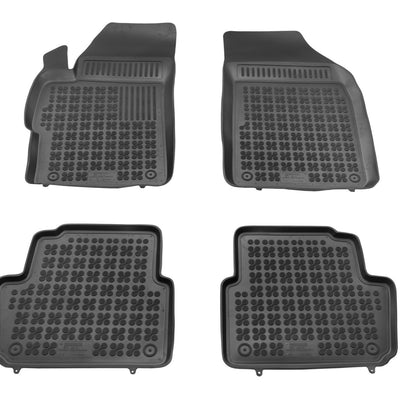 Gummi Fußmatten für Chevrolet Spark II FL Schwarz