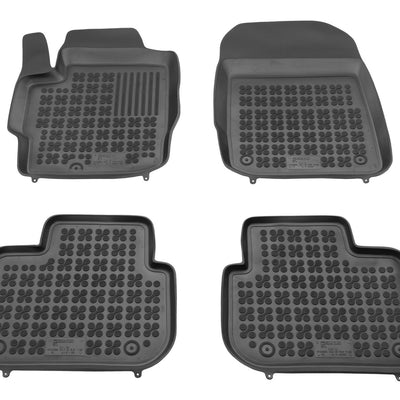 Gummi Fußmatten für Mitsubishi Colt 3-türer Schwarz