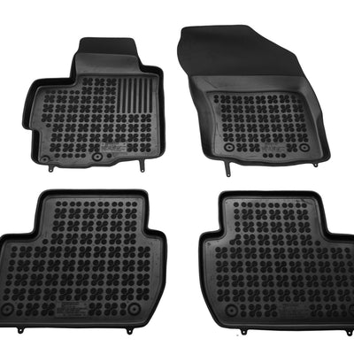 Gummi Fußmatten für Peugeot 4007 / Citroen C-Crosser / Mitsubishi Outlander II Schwarz