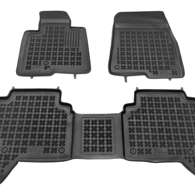 Gummi Fußmatten für Mitsubishi Pajero III Schwarz