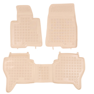 Gummi Fußmatten für Mitsubishi Pajero III Beige