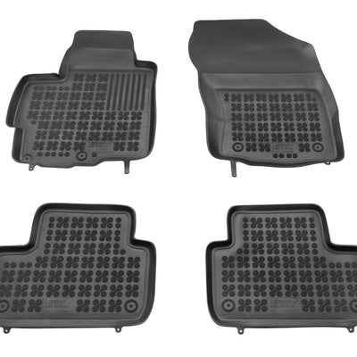 Gummi Fußmatten für Mitsubishi ASX / Citroen C4 Aircross Schwarz