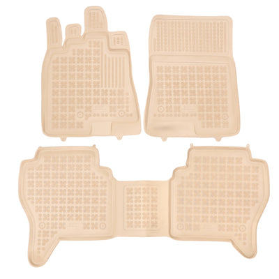 Gummi Fußmatten für Mitsubishi Pajero IV Beige