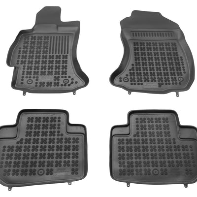 Gummi Fußmatten für Subaru Forester IV Schwarz