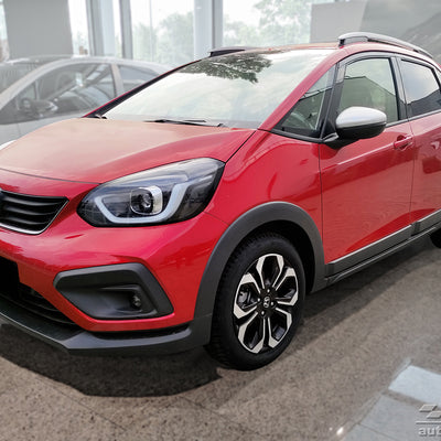 Einstiegsleiste Edelstahl für Honda Jazz Crosstar Silber Matt