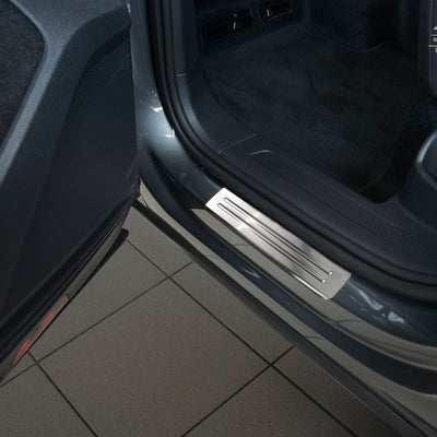 Einstiegsleiste Edelstahl für Volkswagen Tiguan II Silber Matt