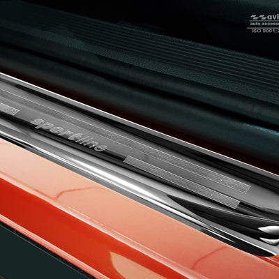 Einstiegsleiste Edelstahl für VW T-Roc Schwarz-Graphit