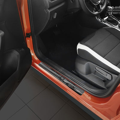 Einstiegsleiste Edelstahl für VW T-Roc Schwarz-Graphit