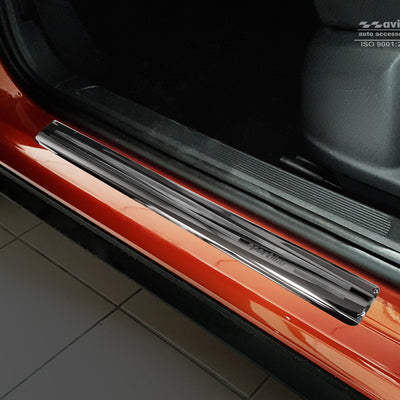 Einstiegsleiste Edelstahl für VW T-Roc Schwarz-Graphit