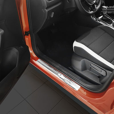 Einstiegsleiste Edelstahl für VW T-Roc Silber Matt