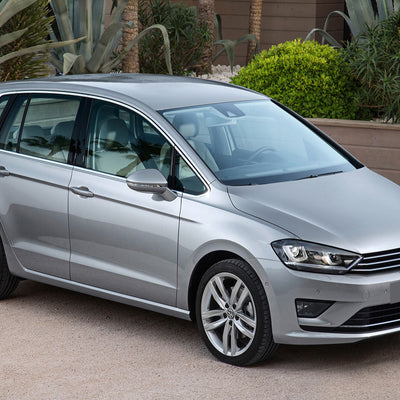 Einstiegsleiste Edelstahl für Volkswagen Golf Sportsvan Silber Matt