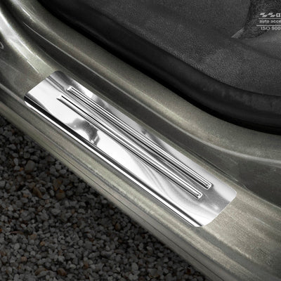 Einstiegsleiste Edelstahl für Volkswagen Golf VII Silber Matt
