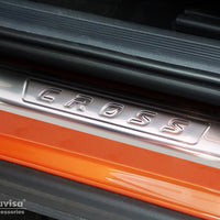 Einstiegsleiste Edelstahl für VW T-Cross Silber Matt