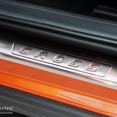 Einstiegsleiste Edelstahl für VW T-Cross Silber Matt