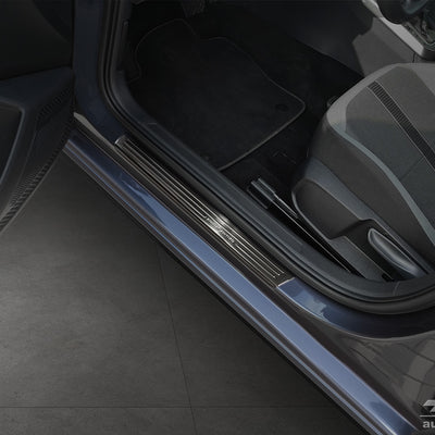 Einstiegsleiste Edelstahl für Volkswagen Polo VI AW Silber Matt