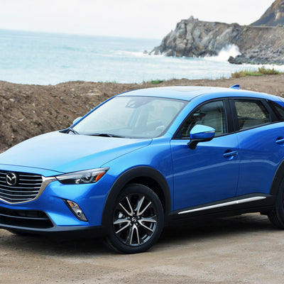 Einstiegsleiste Edelstahl für Mazda CX-3 Silber Matt