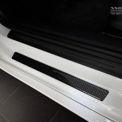 Universal Einstiegsleisten "Carbon Fiber" Silber Matt