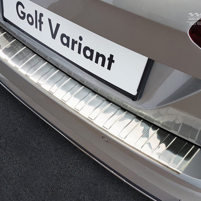 Ladekantenschutz für Volkswagen Golf VII Variant FL Silber Matt