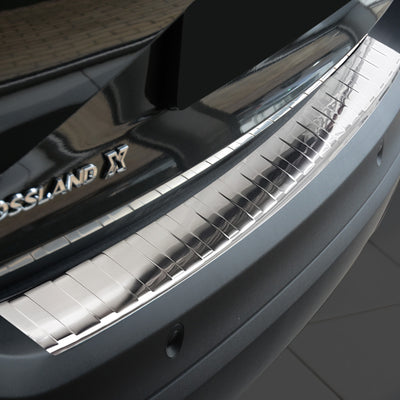 Ladekantenschutz für Opel Crossland X Silber Matt