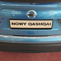 Ladekantenschutz für Nissan Qashqai II Facelift 2017 Silber Matt