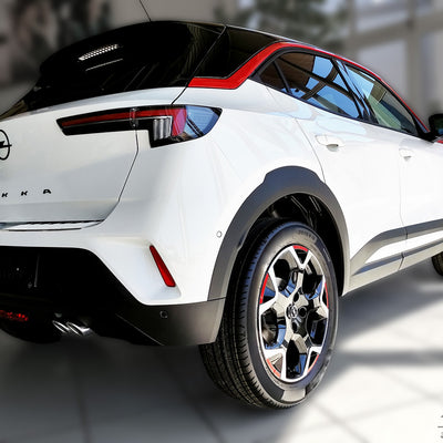 Ladekantenschutz für Opel Mokka B Silber Matt