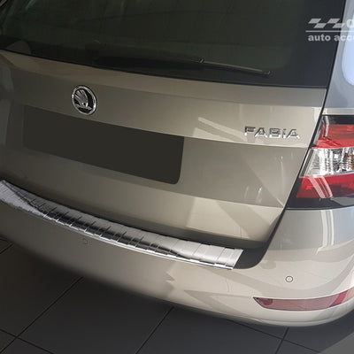 Ladekantenschutz für Skoda Fabia III Combi FL Silber Matt