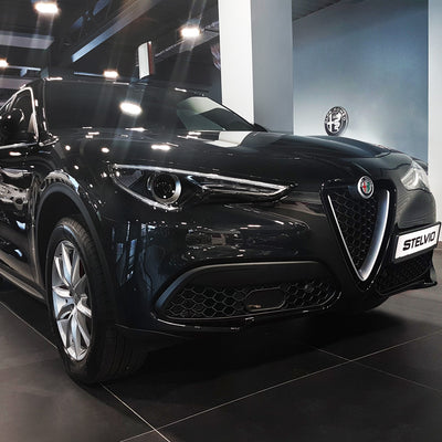 Ladekantenschutz für Alfa Romeo Stelvio Silber Matt