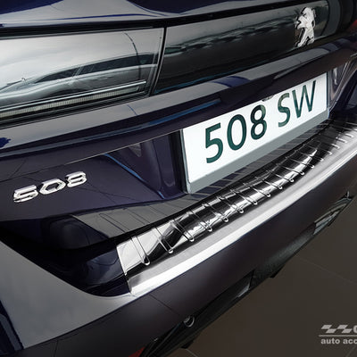 Ladekantenschutz für Peugeot 508 SW II Silber Matt