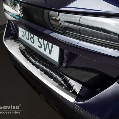 Ladekantenschutz für Peugeot 508 SW II Silber Matt