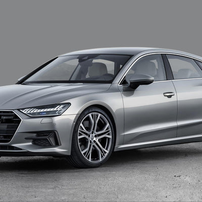 Ladekantenschutz für Audi A6 C7 FL Silber Matt