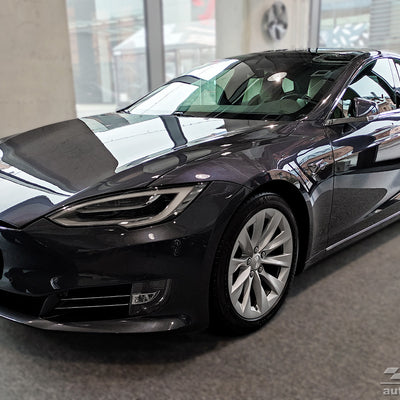 Ladekantenschutz für Tesla S Silber Matt