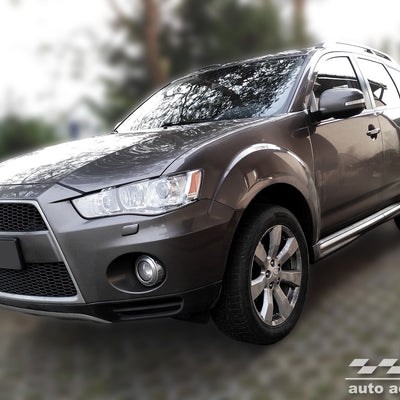 Ladekantenschutz für Citroen C-Crosser / Peugeot 4007 / Mitsubishi Outlander II Silber Matt