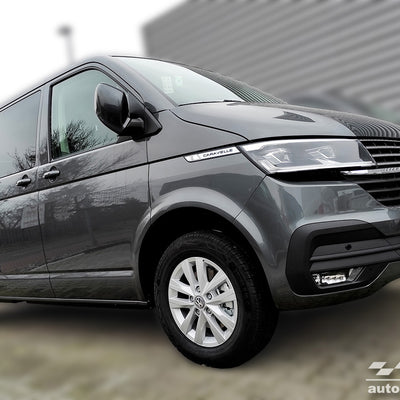 Ladekantenschutz für Volkswagen Transporter T6 Caravelle Heckklappe Silber Matt