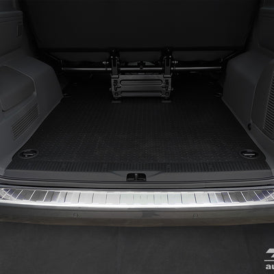 Ladekantenschutz für Volkswagen Transporter T6 Caravelle Heckklappe Silber Matt