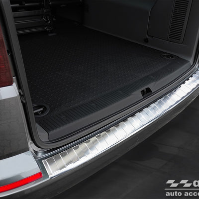 Ladekantenschutz für Volkswagen Transporter T6 Caravelle Heckklappe Silber Matt