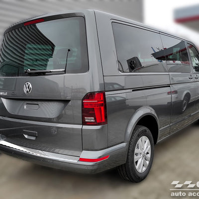 Ladekantenschutz für Volkswagen Transporter T6 Caravelle Heckklappe Silber Matt
