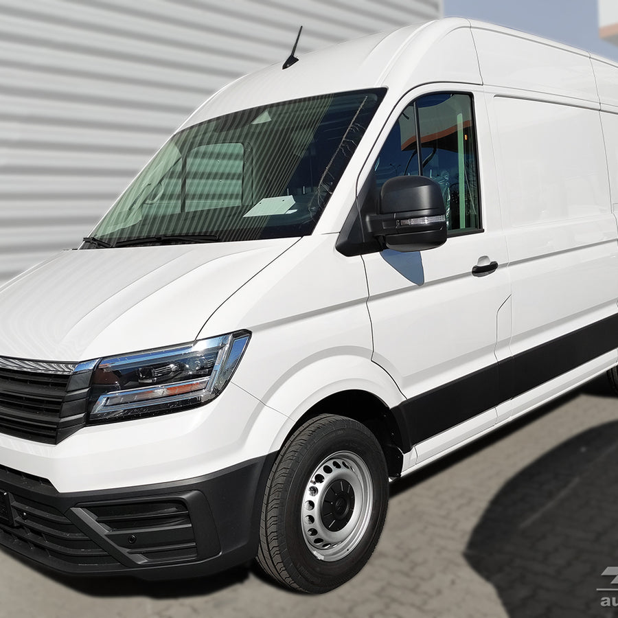Geriffelter Kantenschutz für  VW Crafter II Schwarz Matt