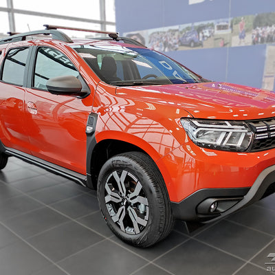 Geriffelter Kantenschutz für Dacia Duster II Schwarz Matt