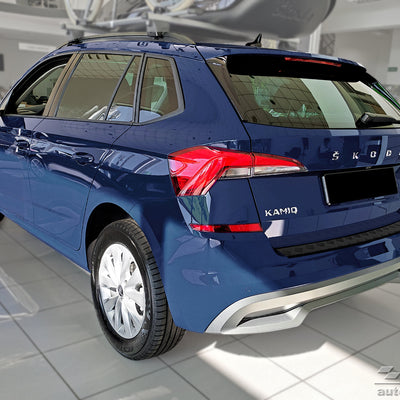 Geriffelter Kantenschutz für Skoda Kamiq Schwarz Matt