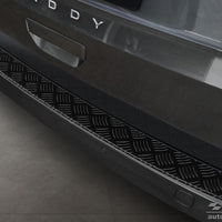 Geriffelter Kantenschutz für  VW Caddy V Schwarz Matt