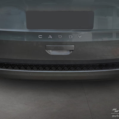 Geriffelter Kantenschutz für  VW Caddy V Schwarz Matt
