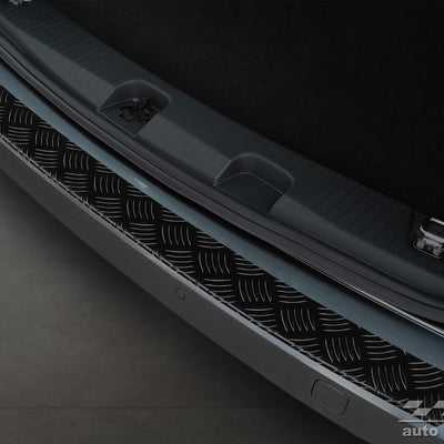 Geriffelter Kantenschutz für  VW Caddy V Schwarz Matt