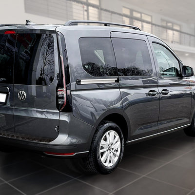 Geriffelter Kantenschutz für  VW Caddy V Schwarz Matt