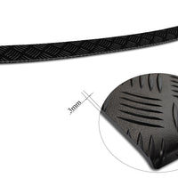Geriffelter Kantenschutz für  VW Caddy V Schwarz Matt