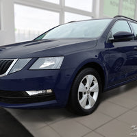Geriffelter Kantenschutz für Skoda Octavia III Combi Schwarz Matt