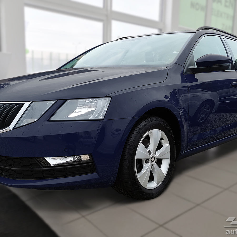 Geriffelter Kantenschutz für Skoda Octavia III Combi Schwarz Matt