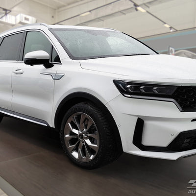 Geriffelter Kantenschutz für KIA SORENTO IV suv 2020->2024 Schwarz Matt